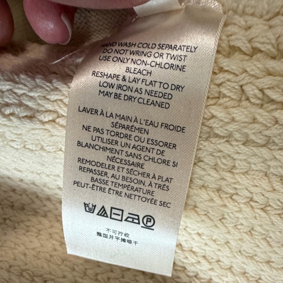 NWT Free People Nightingale Cardigan Cream Size Large - Picture 12 of 14